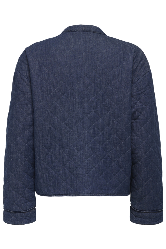 ONLHALLIE QUILTED DNM JACKET AKM NO 15355316 DARK BLUE DENIM